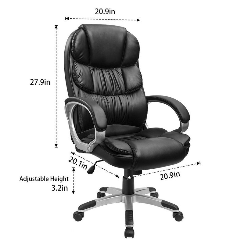 Modern Synthetic Leather Office Boss Rotating Chair   BG020