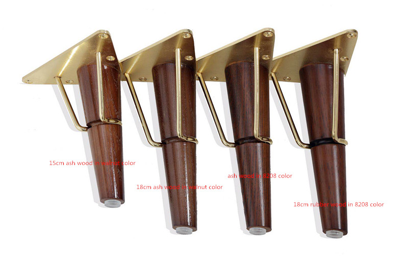 granted patent with hardware wooden furniture sofa table cabinet leg 3618L3