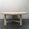 Chinese Rustic Recycle Wood Round KD Dining Table  NC-05