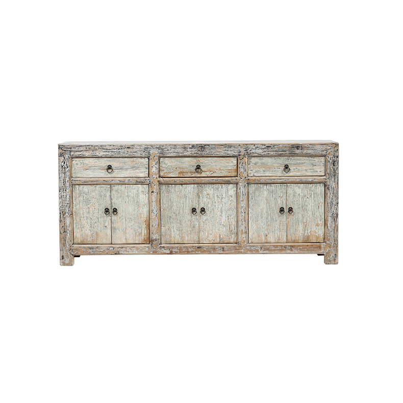 Oriental Antique Old Distressed Storage Sideboard  nc-07