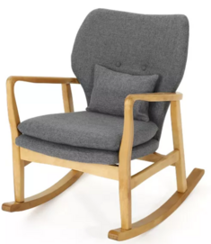 Modern Japanese Minimalist Rocking Chair