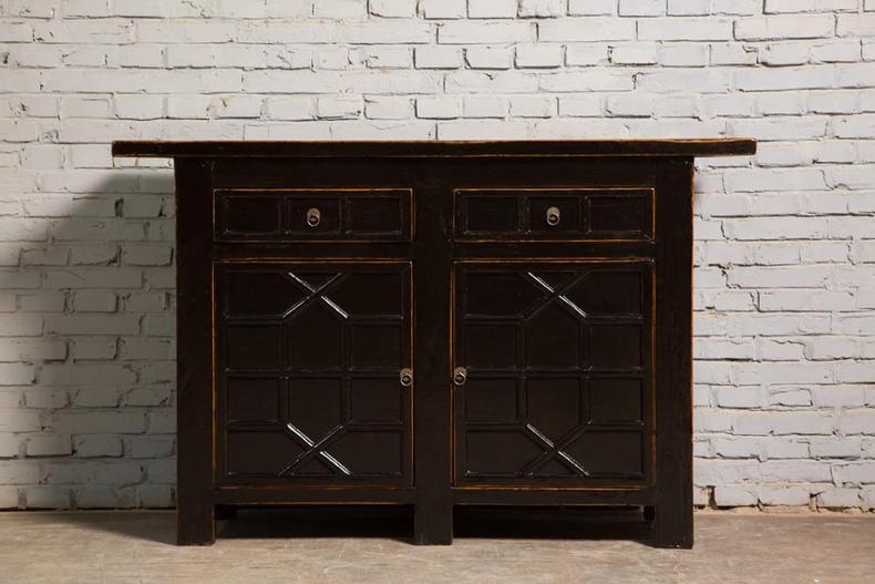 Chinese Antique Lacquered Glossy Cabinet NC-03