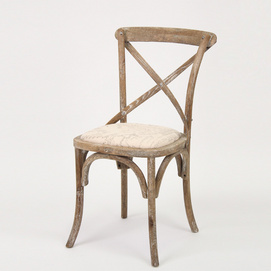 Wooden Antique Cross Back Bistro Chair/Wedding Chair(CH-532-OAK)