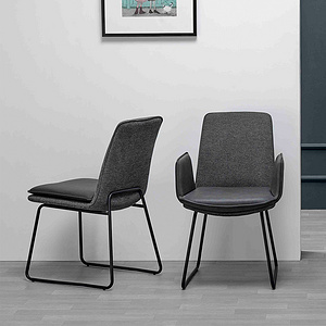 modern fabric pu leather metal dining chair DC-1685