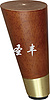 popular updated sofa tapered wood leg with caps 3315L3
