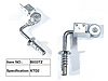 Sofa hardware headrest hinge
