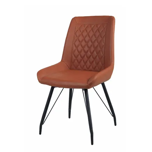 modern pu leather metal dining chair DC-1756