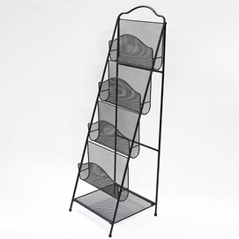 Magazine newspaper display shelf multilayer metal wire magazine display rack