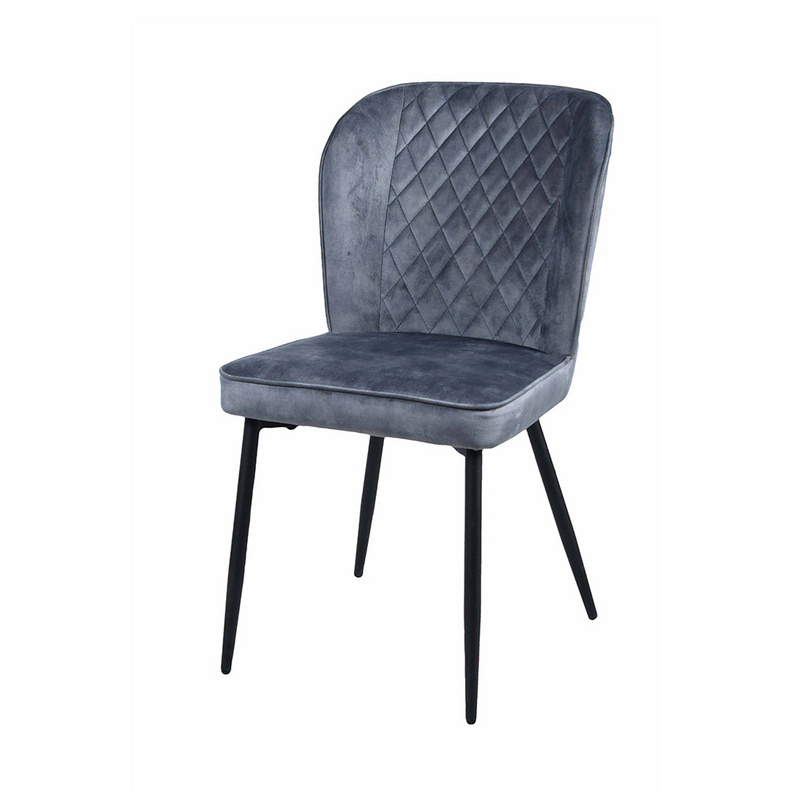 modern fabric pu leather metal dining chair DC-1755