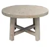 Chinese Rustic Recycle Wood Round KD Dining Table  NC-05