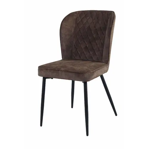 modern fabric pu leather metal dining chair DC-1755