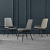 modern fabric pu leather metal dining chair DC-1686
