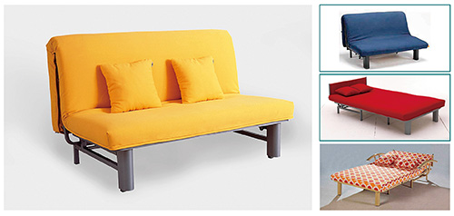 Folding sofa bed mechanism frame