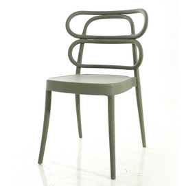 Nordic-style plastic dining chair