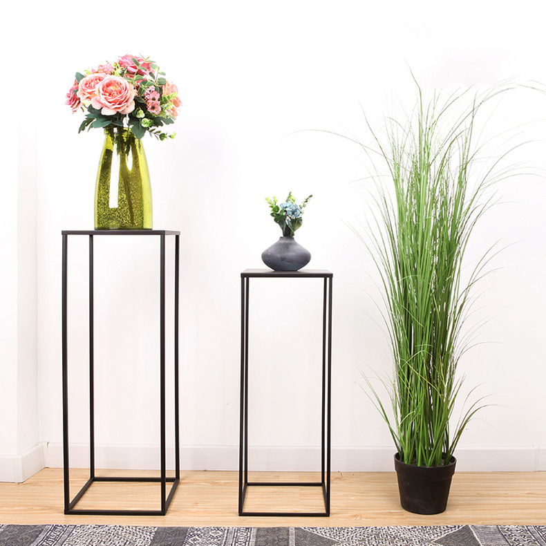 Minimalist design stable high leg modern flower display stand set different height flower shelf