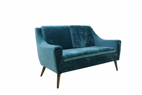 Modern Blue Lover Seat Sofa