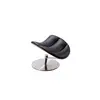 Hot Sale Bent Wood Reclining Chair With Footrest Stainless Steel Base Leather Chair