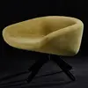 Italian Style Mart Chair Living Fabric Swivel Armchair