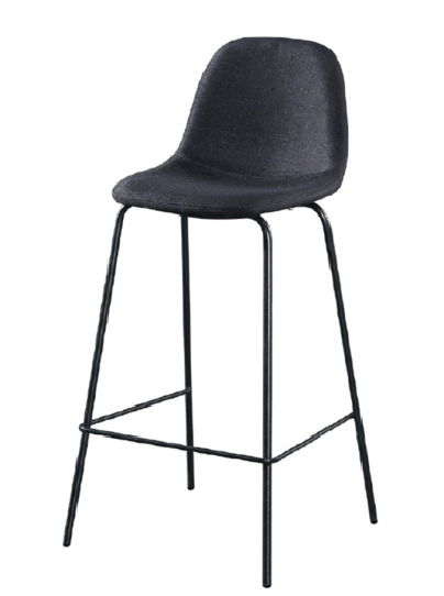 Fabric bar stool without armrest