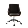 Adjustable PU Leather Office Lift Chair Bent Wood Swivel Reclining Kruze Office Chair