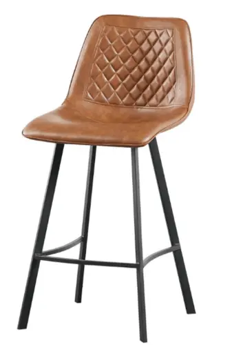 Barstool leather material dining chair