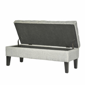 2020 new design rectangle tufted storage bench KD leg