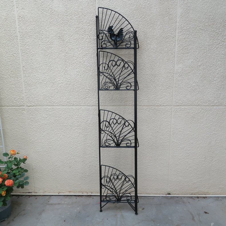 Metal Plant Pot Flower Stand Home Shelf