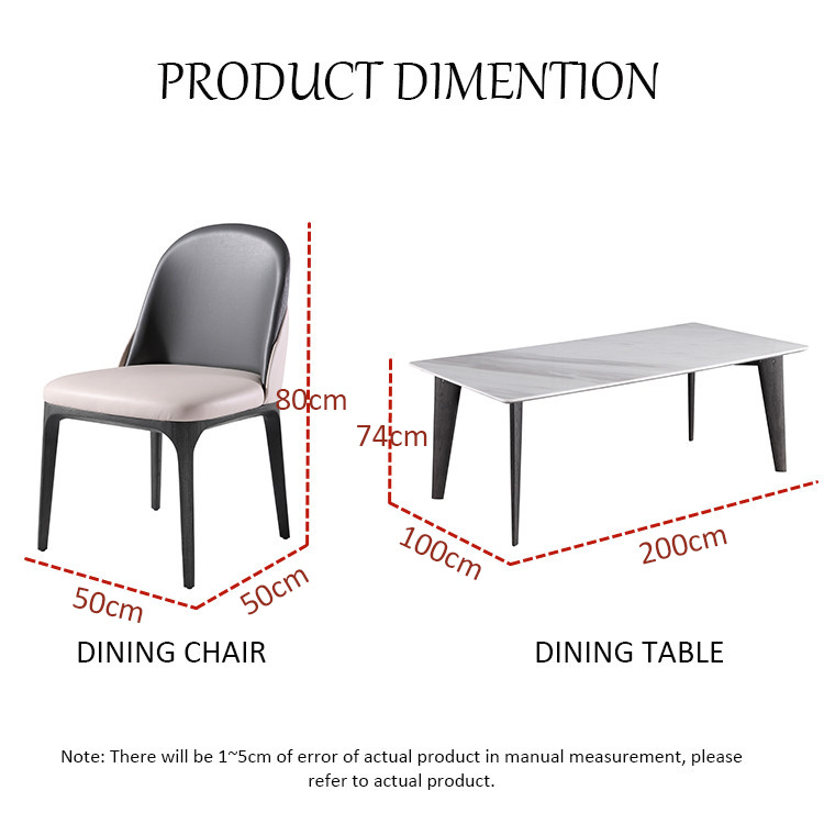 Modern Nordic Solid Wood Dining Room Furniture Dining Room Set Table and Chair