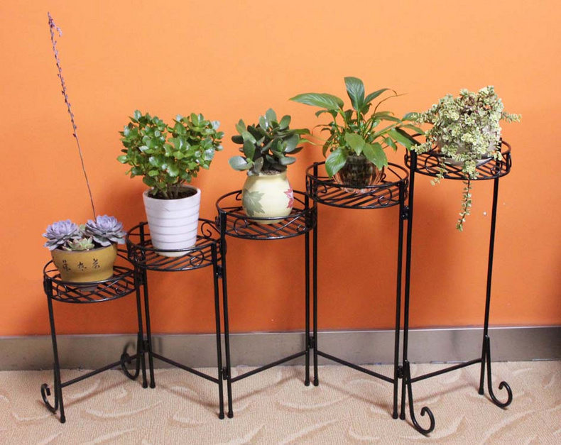 Metal Plant Pot Flower Stand Shelf Holder