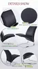 Black PU Leather V Shaped Design Leisure Meeting Chair Commercial Furniture