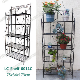 Metal Plant Pot Flower Stand Home Shelf