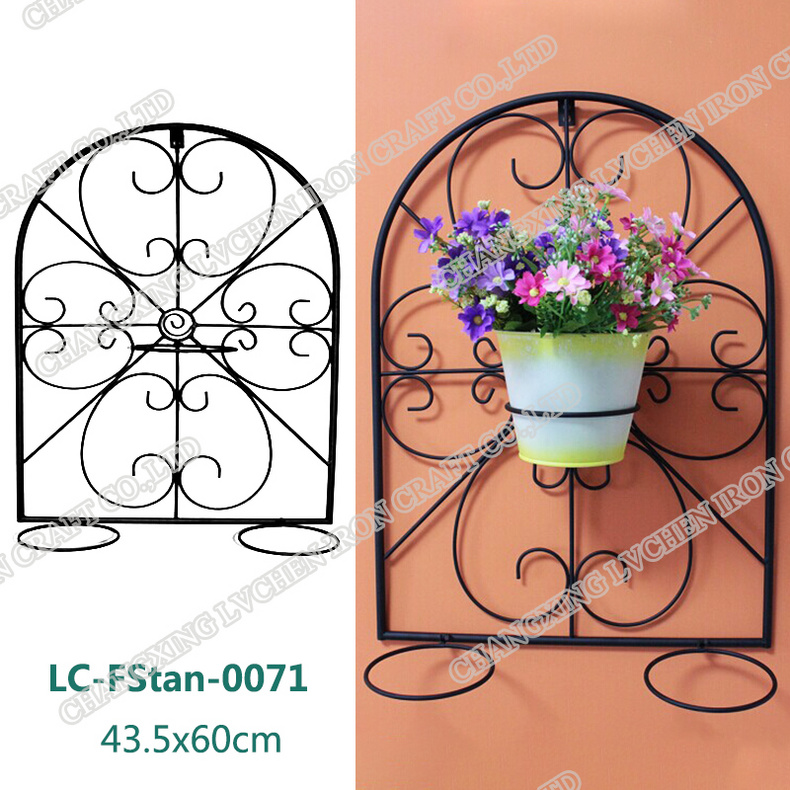 Metal Plant Pot Flower Stand Shelf Holder Wall Hanging Shelf