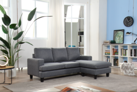 Sectional Sofa Set with Convertible Chair