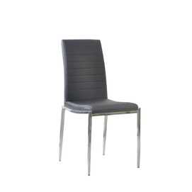 Modern Dining Chair Chromed Legs