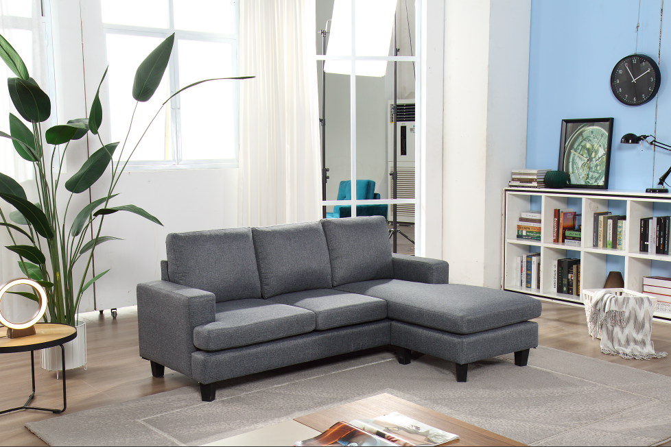 Sectional Sofa Set with Convertible Chair