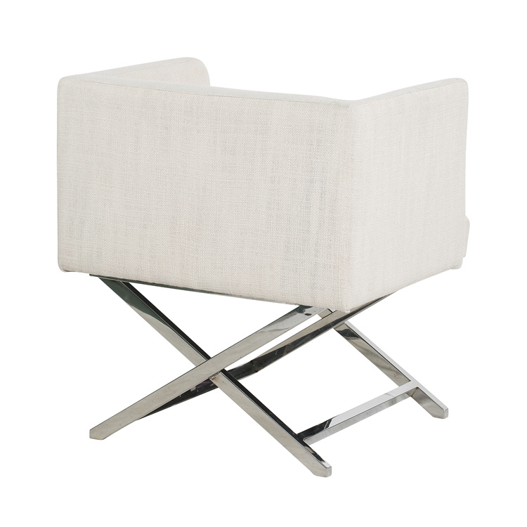 Stainless Steel X cross leg arm chair VS 6304