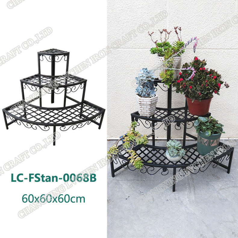 Metal Plant Pot Flower Stand Home Shelf