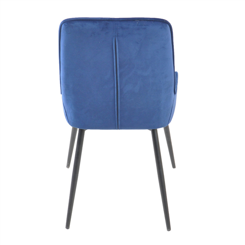 hot sale high quality Dining Room Furniture Modern design comfortable fabric velvet Dining Chair With Metal Legs