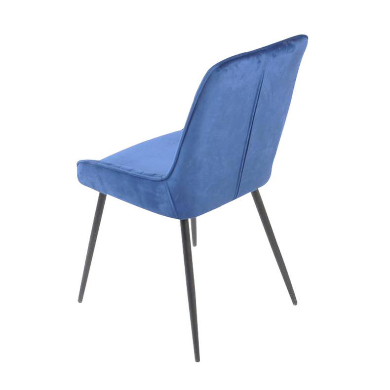 hot sale high quality Dining Room Furniture Modern design comfortable fabric velvet Dining Chair With Metal Legs