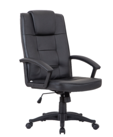 M&C black material high back modern swivel cheap office chair