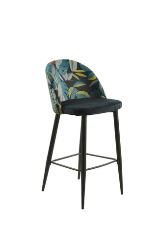 high quality factory price flower flower fabric bar chair