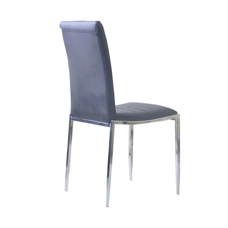 Modern Dining Chair Chromed Legs