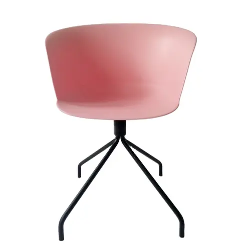 design plastic seat metal leg dining office living room chair