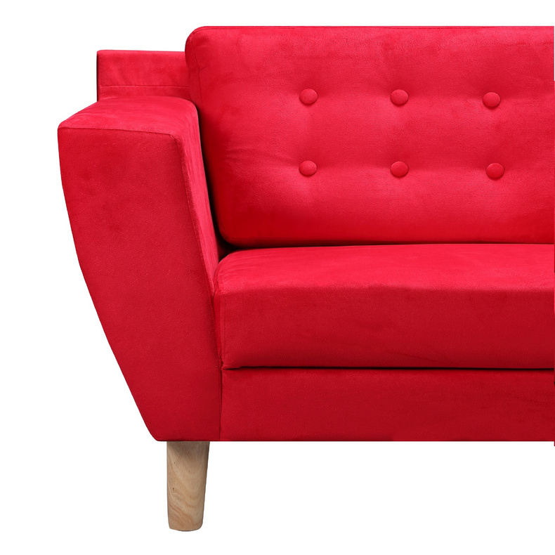 Red Fabric Sofa