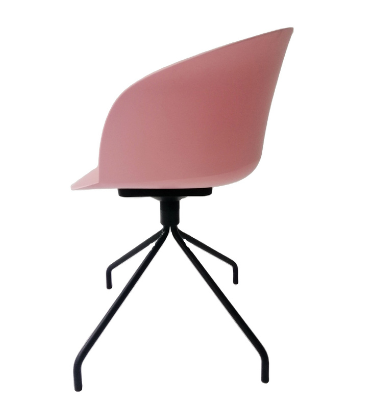 design plastic seat metal leg dining office living room chair