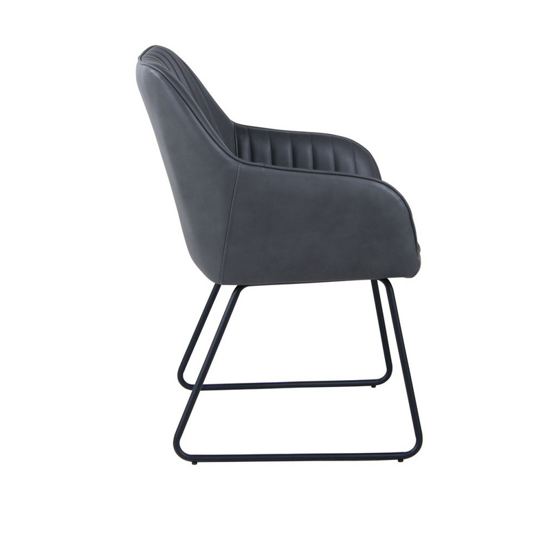 modern fabric pu leather metal dining chair DC-1739