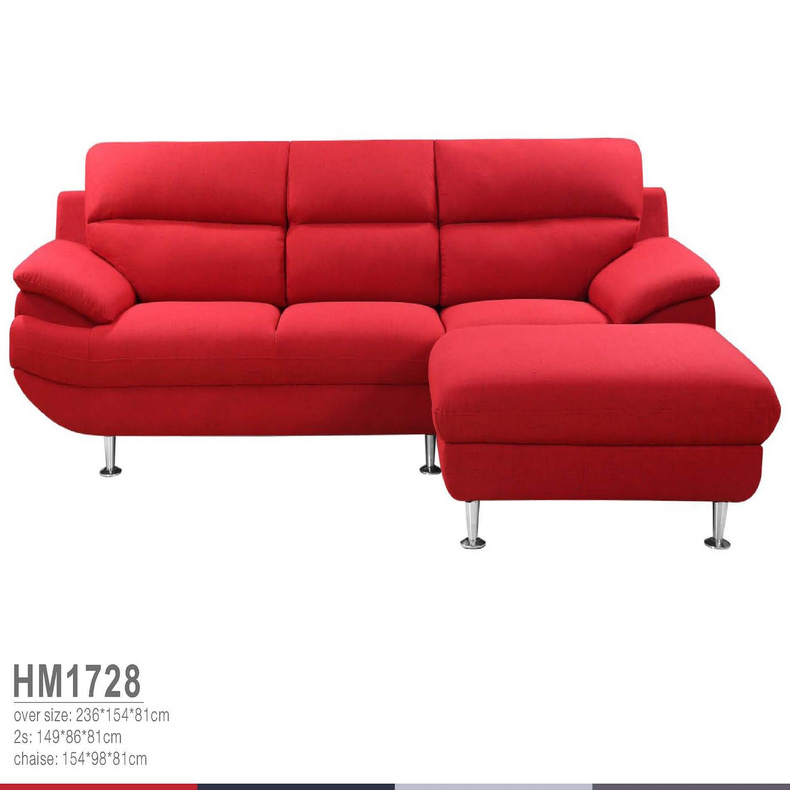 Red Fabric Sofa