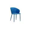 Modern competitive price simple PP top solid metal leg wholesale plastic dining room furniture dining chair
