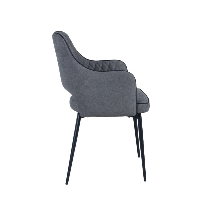 modern fabric leather metal dining chair DC-1770