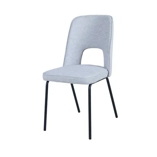 modern fabric leather metal dining chair DC-1768
